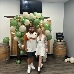 Source Unknown white bridal shower dress tie in the back super cute !